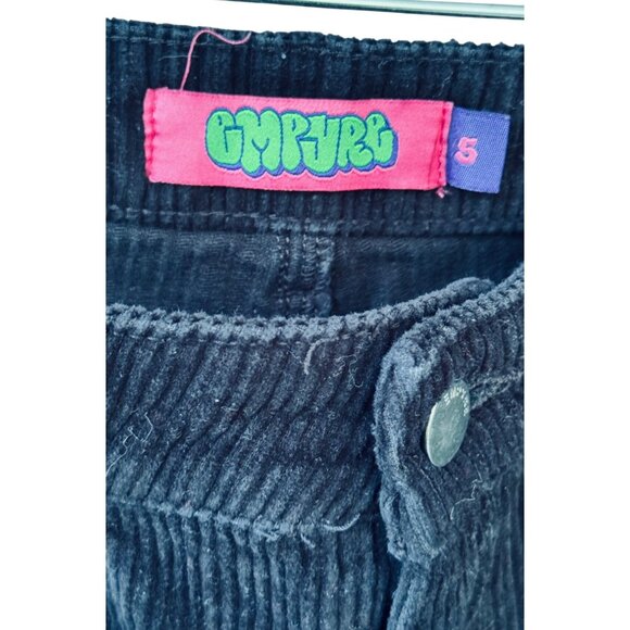 Empyre Tori 90s Corduroy Skate Pants Women's 5 Straight Leg Black 100% cotton - Picture 3 of 9